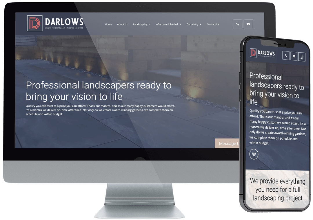 Go2darlows Website Design Mockup