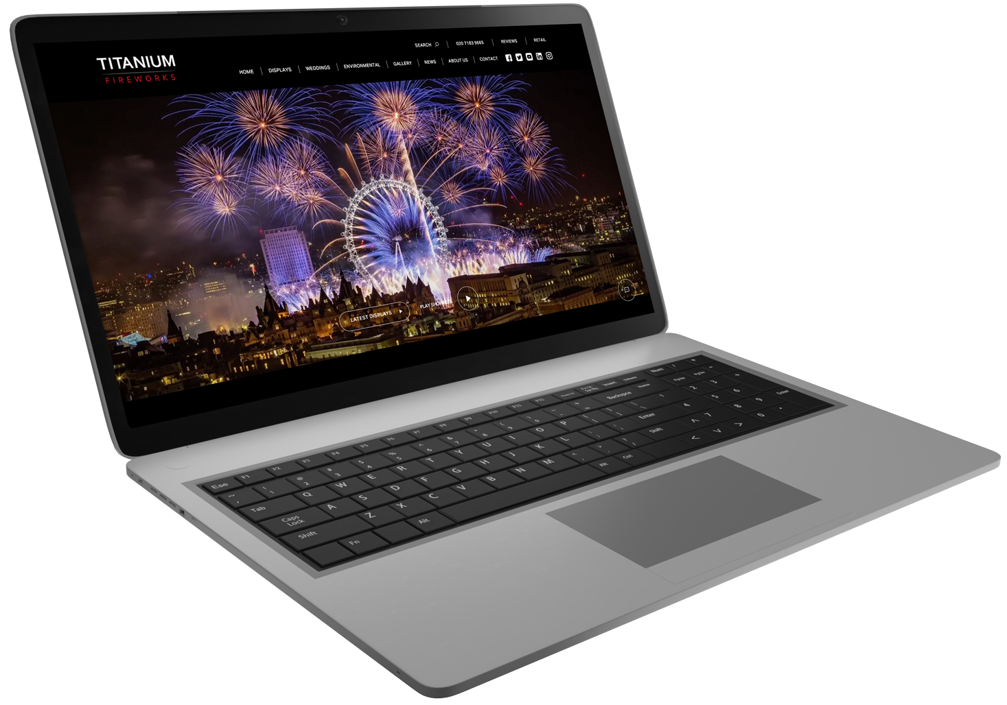 Titanium Fireworks Desktop Homepage